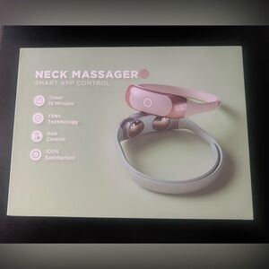 Eyeology Pink and Gray Neck Massager with Smart App Control